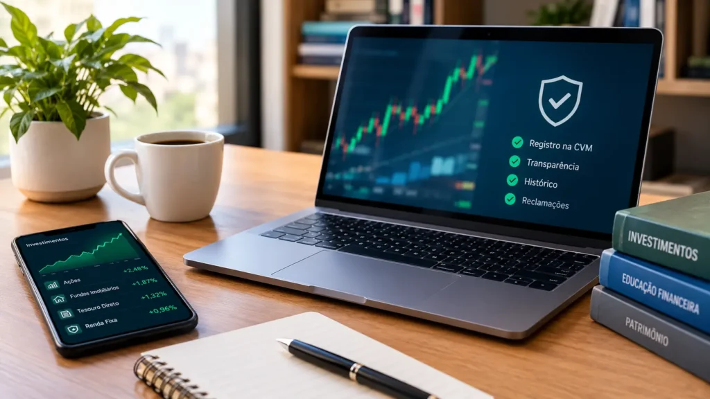 Corretora e investimento legítimo.